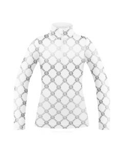 Poivre Blanc Womens Monogram Base Layer Shirt - White