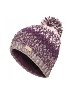 Trespass Alver Knitted Womens Bobble Hat, Purple